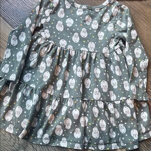 Tea Collection Cotton long sleeve bunny dress 3